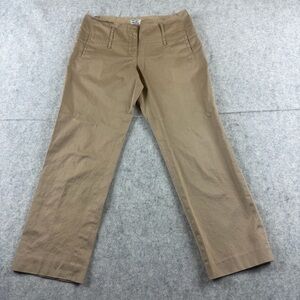 Philosophy di Alberta Ferretti Royal Tan/Khaki Cropped/Capri Pants Size 4